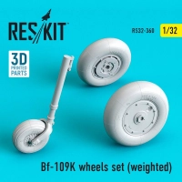 Reskit RS32-0360 Bf-109K wheels set (weighted) 1/32