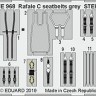 Eduard FE968 1/48 Rafale C seatbelts grey STEEL (REV)