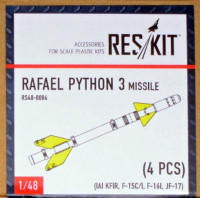 Reskit RS48-0084 Rafael Python 3 missile (4 pcs.) 1/48
