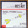 Reskit RS48-0084 Rafael Python 3 missile (4 pcs.) 1/48