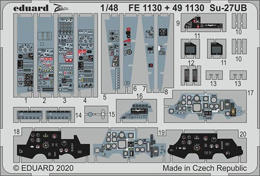 Eduard FE1130 1/48 Su-27UB (KITTYH.)