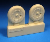 Barracuda Studios BCR48423 Focke-Wulf Fw-190A-6/Fw-190A-7/Fw-190A-8/Fw-190A-9 Fw-190F, Fw-190D Mainwheels with smooth Tire 1/48