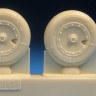 Barracuda Studios BCR48423 Focke-Wulf Fw-190A-6/Fw-190A-7/Fw-190A-8/Fw-190A-9 Fw-190F, Fw-190D Mainwheels with smooth Tire 1/48
