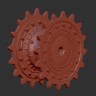 A-resin 35085 КВ-1С, КВ-85,Су-152 Ведущее колесо поздний тип с ребрами усиления ЧКЗ 1/35