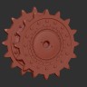 A-resin 35085 КВ-1С, КВ-85,Су-152 Ведущее колесо поздний тип с ребрами усиления ЧКЗ 1/35
