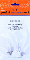 QuickBoost QB72552 SH-3H Seaking seats with safety belts (FUJI) 1/72