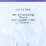 QuickBoost QB72552 SH-3H Seaking seats with safety belts (FUJI) 1/72