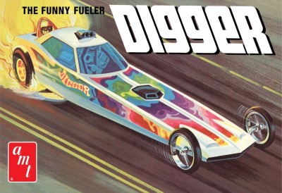 AMT 1154 Digger Dragster - The Funny Fueler Digger 1/25