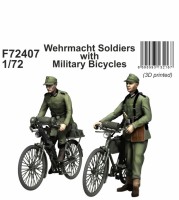 CMK F72407 Wehrmacht Soldiers with Military Bicycles 1/72