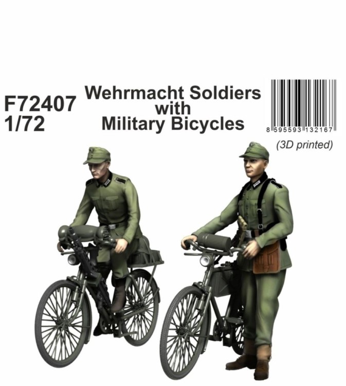 CMK F72407 Wehrmacht Soldiers with Military Bicycles 1/72