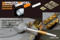 Voyager Model VBS0189 Modern German XM-150 152mm Gun Barrel w/ smoke discharger(MBT-70 used )(For All) 1/35