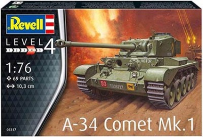 Revell 03317 Британский средний крейсерский танк &quot;Комета&quot; A-34 Mk.1 (REVELL) 1/76