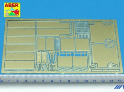 Aber 35A043 fenders and exhaust cover for Sturmtiger 38cm (designed to be used with AFV Club, Revell and Tamiya kits) 1/35