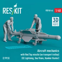 Reskit F48044 Aircraft mechanics w/ Red Top missile (2 fig) 1/48