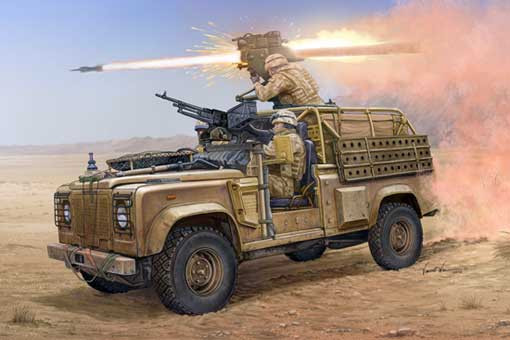 Hobby Boss 82447 Land Rover WMIK w/ MILAN ATGM 1/35