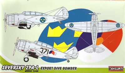 Kora Model 72163 Seversky 2PA-L (mod. 204A) Export Dive Bomber 1/72