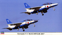 Hasegawa 02249 Kawasaki T-4 Blue Impulse 2017 (2 модели в коробке) 1/72