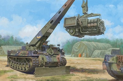 Hobby boss 84568 Немецкая ремонтно-эвакуационная машина BPz2A2 «Buffalo» AVR 1/35