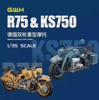 Great Wall Hobby L3527 Немецкий мотоциклы KS 750 и BMW R75 1+1 1/35