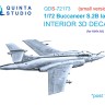 Quinta studio QDS-72173 Blackburn Buccanneer S.2B Late (Airfix) (малая версия) 3D Декаль интерьера кабины 1/72