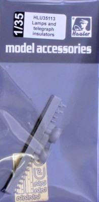 Hauler HLU35113 Lamps and telegraph insulators (resin&amp;PE set) 1/35