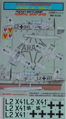 Kora Model DEC72322 Ar-196A-0 (ADMIRAL GRAF SPEE) декали декали 1/72