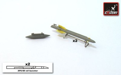 Armory ARACA7244D Kh-25MR (AS-10b Karen ) + APU-68 launcher rail + Delta-NG2 1/72