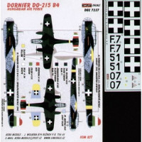 Kora Model DEC7237 Dornier Do-215 B4 (Hungarian AF) декали декали 1/72