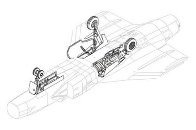 CMK 4149 JAS 39 Gripen - undercarriage set for ITA 1/48