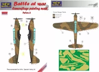 Lf Model M72147 Mask Battle At War Camo Painting Pattern A 1/72