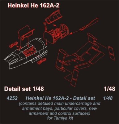 CMK 4252 Heinkel He 162A-2 - detail set for TAM 1/48