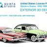 Quinta studio QP+24018 Автомобильные номера США, западные штаты, 1950-1960 , часть1 1/24