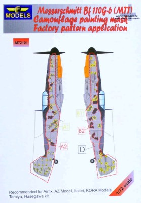 Lf Model M72101 Mask Bf 110G-6 (MTT) Camo.painting (AIRF,TAM) 1/72