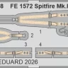 Eduard FE1572 Spitfire Mk.IXe seatbelts STEEL (AIRF) 1/48