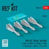 Reskit 48431 AIM-4D 'Falcon' missiles (4 pcs.) 1/48