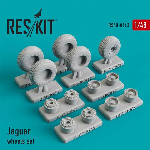 Reskit RS48-0163 Sepecat Jaguar wheels set (KITTYH/AIRF) 1/48