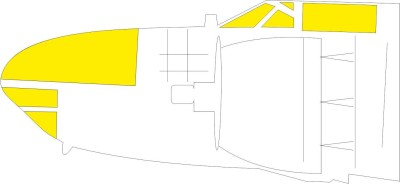 Eduard JX272 Mask A-26C Invader TFace (HOBBYB) 1:32