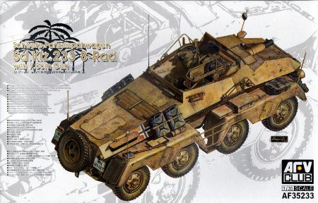 AFV Club AF35233 SdKfz 233 8-RAD W/7.5 cm gun 1/35