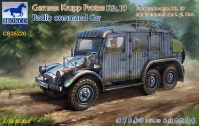 Bronco CB35220 German Krupp Protze Kfz.19 Radio command Car 1/35
