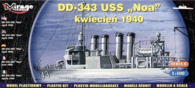 Mirage 40604 American Destroyer USS Noa (DD-343) April 1940 1/400