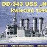 Mirage 40604 American Destroyer USS Noa (DD-343) April 1940 1/400
