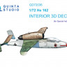 Quinta studio QD72036 He 162 (Special Hobby) 3D Декаль интерьера кабины 1/72