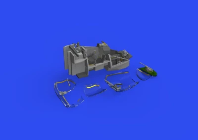 Eduard 648857 BRASSIN Mi-24V cockpit turquoise PRINT SPACE 1/48
