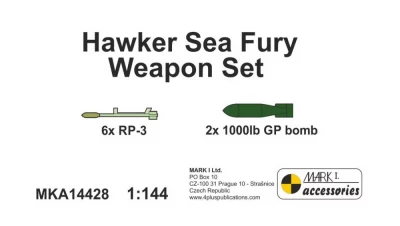 Mark 1 Models MKA-14428 Hawker Sea Fury Weapon Set 1/144