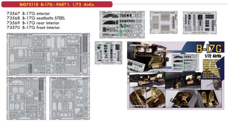 Eduard BIG72118 B-17G - PART I. (AIRF) 1/72