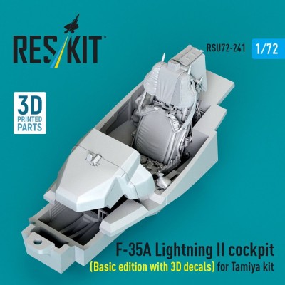 Reskit U72241 F-35A Lightning II cockpit - Basic (TAM) 1/72