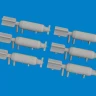 Eduard 6481078 BRASSIN P-40 30lb frag bombs (EDU) 1/48
