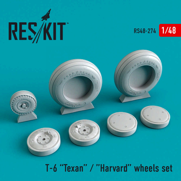 Reskit RS48-0274 Texan T-6 колеса (HAS,ITAL,MONO,REV) 1/48