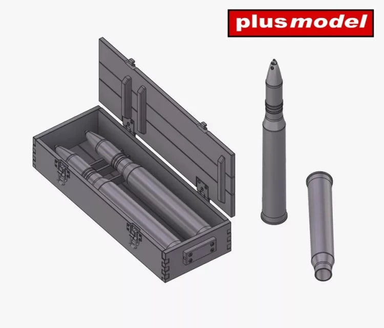 Plusmodel DP3056 Ammunition 75mm for Panther (3D Print) 1/35