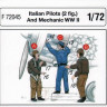 CMK F72045 Italian Pilots (2 fig. ) And Mechanic WW II 1/72